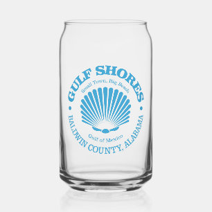 Golfkust (zeeschelp) blikvorm glas