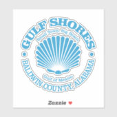 Golfkust (zeeschelp) sticker (Vel)