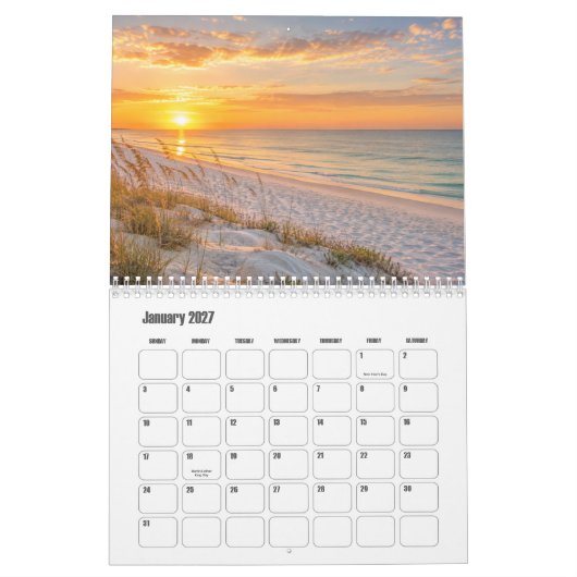 Golfkustkalender kalender (Jan 2027)