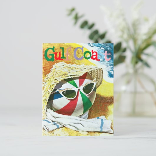  Golfkuststrand Briefkaart (Staand voorkant)