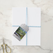 Golfland schilderij cadeau label cadeaulabel (Met Touw)