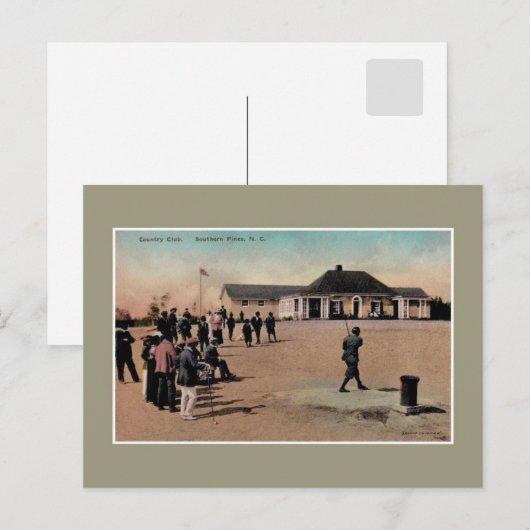  golflandclub Southern Pines NC Briefkaart (Voorkant / Achterkant)