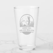 Golflegende gepersonaliseerd bierglas voor golfers glas (Achterkant)