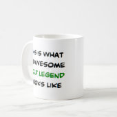 golflegende, geweldige koffiemok (Voorkant links)
