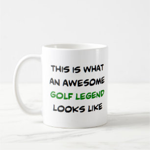 golflegende, geweldige koffiemok
