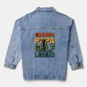 Golflegende Opa Papa Denim Jacket (Achterkant)