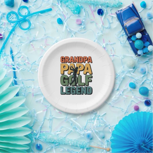 Golflegende Opa Papa Papieren Bordje (Feest)