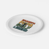 Golflegende Opa Papa Papieren Bordje (Gekanteld)