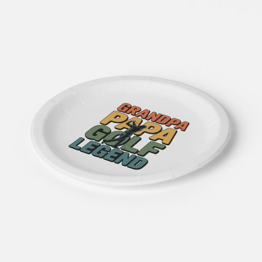 Golflegende Opa Papa Papieren Bordje (Gekanteld)
