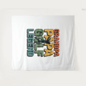 Golflegende Opa Papa Wandkleed (Voorkant (horizontaal))