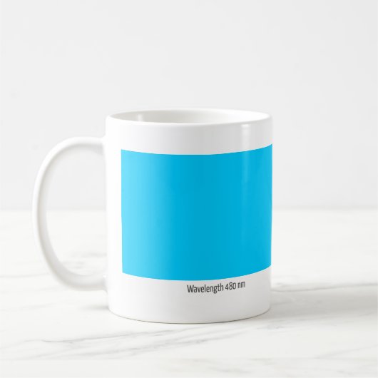 Golflengte 480 nm koffiemok (Links)