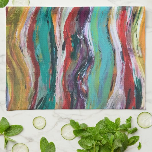 Golflengte keukenhanddoek (Gevouwen)