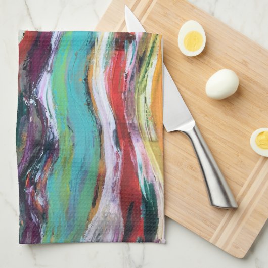 Golflengte keukenhanddoek (Quarter Fold)