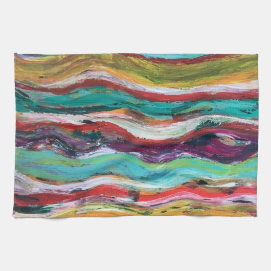 Golflengte keukenhanddoek (Horizontaal)