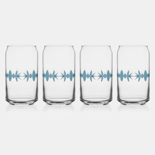 Golflengte Retro geïnspireerd Blikvorm Glas (Achterkant)