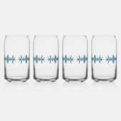 Golflengte Retro geïnspireerd Blikvorm Glas (Links)