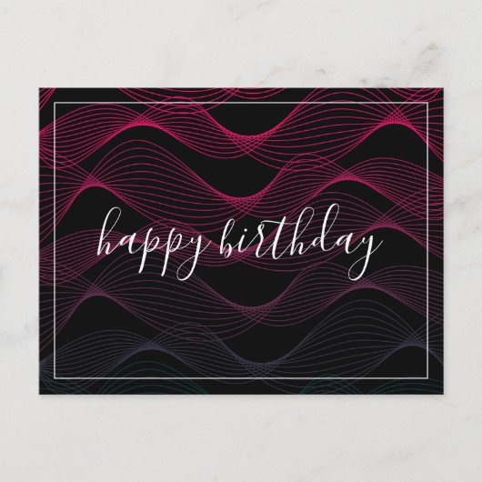 golflengtelijnen briefkaart (Voorkant)