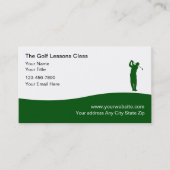 Golflessen Afspraak Visitekaartjes (Voorkant)