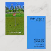 Golflessen Bright Scene aangepaste visitekaartjes (Voorkant / Achterkant)