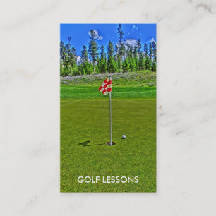 Golflessen Bright Scene aangepaste visitekaartjes