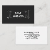 Golflessen Leraar Instructeur Coach Instructie Visitekaartje (Voorkant / Achterkant)