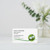 Golflessen Training Instructeur Visitekaartjes (Staand voorkant)