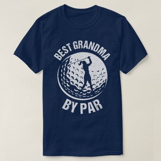 Golfliefhebber Beste oma van par I T-shirt (Design voorkant)