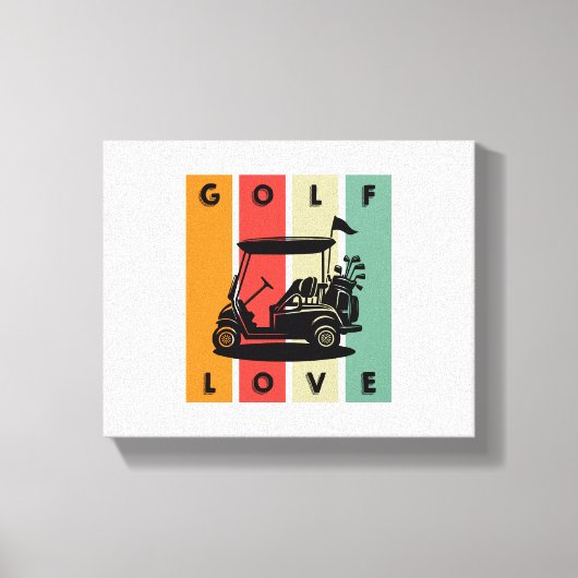 golfliefhebber canvas afdruk (Voorkant)