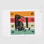 golfliefhebber golfhanddoek (Horizontaal)