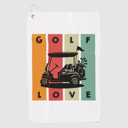 golfliefhebber golfhanddoek (Voorkant)