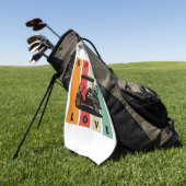 golfliefhebber golfhanddoek (Groen)