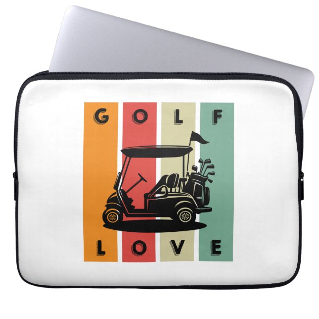 golfliefhebber laptop sleeve (Voorkant)