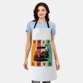 golfliefhebber schort (Gedragen)