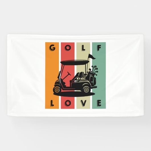 golfliefhebber spandoek (Horizontaal)