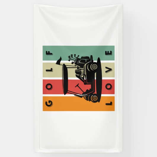 golfliefhebber spandoek (Verticaal)