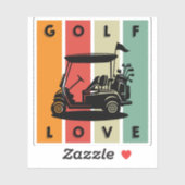 golfliefhebber sticker (Vel)