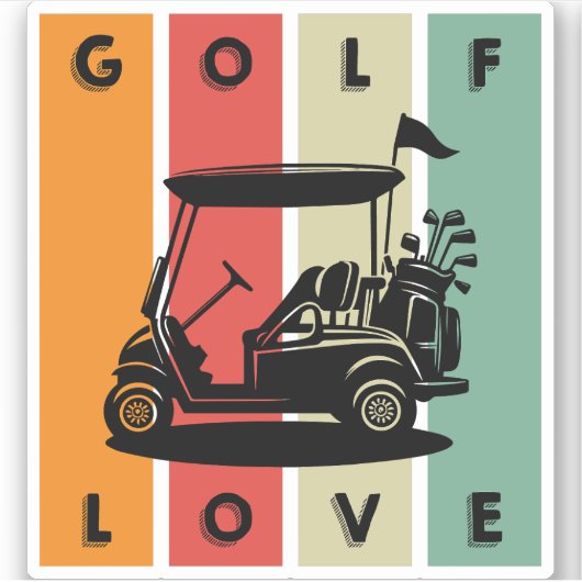 golfliefhebber sticker (Voorkant)