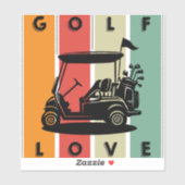 golfliefhebber sticker (Vel)