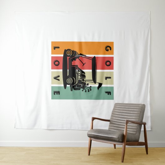 golfliefhebber wandkleed (In Situ (horizontaal))