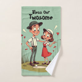  golfliefhebbers Cartoon Handdoek