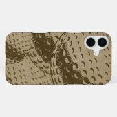 Golfliefhebbers: Rustic Golf Collage iPhone Hoesje (Achterkant horizontaal)