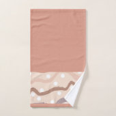 Golflijn Bruine Lijn Bad Handdoek (Handdoek)