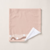 Golflijn Bruine Lijn Bad Handdoek (Wasdoekje)