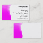 Golflijn - Magenta Visitekaartje (Voorkant / Achterkant)