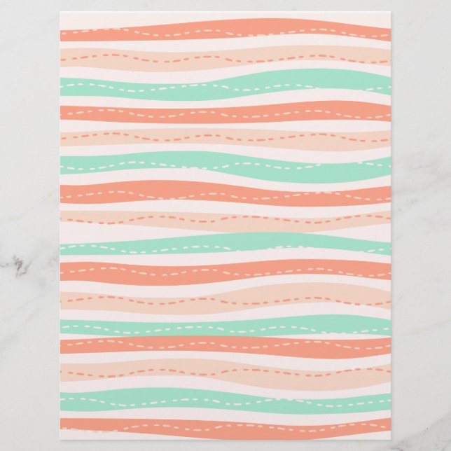 Golflijn scrapbookpapier (Voorkant)