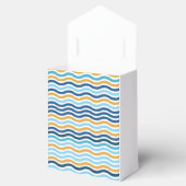 Golflijnen Kleur Blauw en Geel Bedankdoosjes (Geopend)