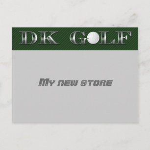 golflogo briefkaart