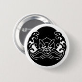Golfmaan konijn ronde button 5,7 cm (Voorkant /achterkant)