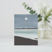 Golfmaan over oceaan briefkaart (Staand voorkant)
