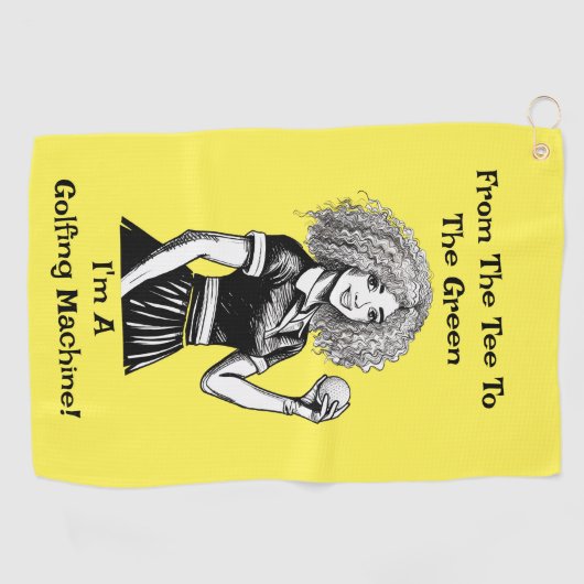 Golfmachine Vrouwen Golf Handdoek (Horizontaal)